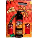 Набор Ром Cana Caribia Spiced Gold Rum 35% 0.7 л + Напиток Coca-Cola 330 мл ж/б 2 шт.