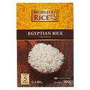 Рис World's Rice Єгипетський, 400 г (5 пакетів по 80 г) (476242)