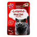 Вологий корм для котів Леопольд М'ясний раціон з кроликом 100 г
