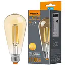 Світлодіодна лампа LED Videx Filament ST64FA 10W E27 2200K бронза (VL-ST64FA-10272)