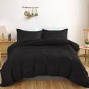 Комплект постільної білизни MirSon Satin Light Pro 10-006 Black 200х220 см чорний (2200010171372)