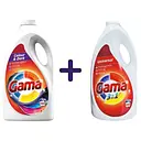 Набір: гель для прання Gama Protect для кольорових та чорних речей 4.5 л + гель для прання Gama Універсальний 4.5 л