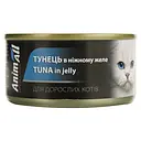 Влажный корм для кошек AnimAll, тунец в нежном желе, 85 г