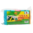 Губки для миття посуду Ekoplus Midi 79 мм х 53 мм х  30 мм 5 шт.