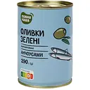 Оливки Повна Чаша зеленые фаршированные анчоусами 290 г (702567)