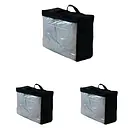 Набір сумок-органайзерів ORGANIZE для речей S, 3 шт (чорний)