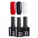 Набір гель-лаків Reglance для нігтів Тріада (червоний/чорний/білий) 7.5 мл