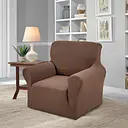 Чохол Love You Corn Fleece на крісло коричневий (82182)