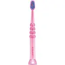Зубна щітка дитяча Curaprox CS Baby з гумованою ручкою рожева з синьою щетиною