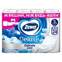Туалетний папір Zewa Deluxe Білий тришаровий 24 рулони