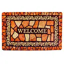 Килимок придверний Izzihome Coco print, 70х45 см, коричневий (2860-08)