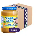 Упаковка пюре Чудо-чадо Яблуко і абрикос з цукром 1.02 кг (170 г х 6 шт.)