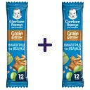 Фруктово-злаковий батончик Gerber Яблуко і виноград 50 г (2 шт. х 25 г)