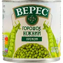 Горошок Верес Преміум ніжний зелений 420 г
