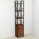 Этажерка 4/34 Ferrum-decor Серии Конект с тумбой 179x34x28 Черный ДСП Венге (FRD-105537)