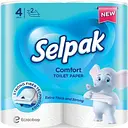 Туалетний папір Selpak Comfort двошаровий 4 рулони
