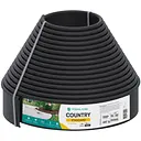Бордюр садовый Vodaland Country Standard H100 пластиковый 15 м черный (82952-15-BK)