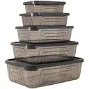 Набор пластиковых контейнеров Herevin Storage Bowl Set-Grey 5 шт. (163333-012)