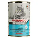 Уценка. Консервированный корм для кошек Morando Professional паштет с белой рыбой и креветками 400 г