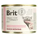 Вологий корм для котів Brit GF Veterinary Diet Cat Cans Hypoallergenic з лососем та горохом 200 г