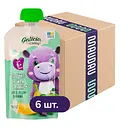 Упаковка натурального яблочно-сливово-бананового пюре Galicia Baby 540 г (90 г x 6 шт.)