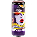 Пиво Volynski Browar Weizen, світле, нефільтроване, 4,9%, з/б, 0,5 л