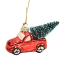 Елочное украшение "Ретро-пикап с елкой" 3,5*7,8*4,8 см, YQ1409409