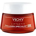 Ночной антивозрастной крем-уход Vichy Liftactiv Collagen Specialist Night Cream с эффектом коррекции морщин придание упругости и восстановлению сияния 50 мл (MB275500)