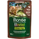 Влажный корм для взрослых котов больших пород Monge Cat Вwild Gr.Free Wet Adult буйвол от 2 месяцев 85 г