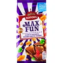 Шоколад молочний Корона Max Fun Карамель, мармелад і печиво 150 г (918395)