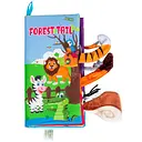 Текстильная игрушка-книжка Baby Team Хвостики (8725_дикі тварини)