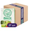 Упаковка сока Наш Сік Яблочно-клубничный с мякотью 5.4 л (200 мл х 27 шт.)