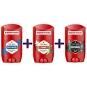 Набор: твердый дезодорант Old Spice Whitewater 50 мл + твердый дезодорант Old Spice Oasis 50 мл + твердый дезодорант Old Spice Wolfthorn 50 мл