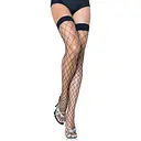 Панчохи Leg Avenue Fence Net Thigh Highs Black One size