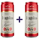 Напиток винный Fratelli Fragolino Rosso красный полусладкий слабоалкогольный игристый 6-6.9% 0.66 л (2 шт. х 0.33 л)