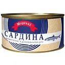 Сардина атлантическая Морські №5 с добавлением растительного масла 240 г