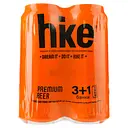 Уценка. Пиво Hike Premium, светлое, 4,8%, ж/б, 2 л (4 шт. по 0,5 л) (840504)