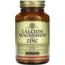 Мінеральний комплекс Solgar Calcium Magnesium Plus Zinc 100 таблеток 