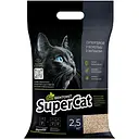 Рослинний наповнювач SuperCat Біобентоніт комкуючий для котячих туалетів 2.5 кг
