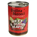 Влажный корм для собак Dolina Noteci Superfood с мясом говядины и гусиным сердцем 400 г