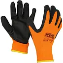 Рукавички Werk з чорним гладким латексним покриттям помаранчеві (118880)
