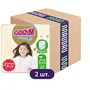 Упаковка трусиків-підгузків для дітей Goo.N Premium Soft 7 3XL (18-30 кг) 44 шт. (22 шт. x 2 шт.)