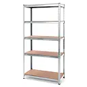 Стеллаж металлический БОНА Оптима 150х70х30 см 5 полок МДФ Цинк (313772)
