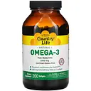 Омега 3 Country Life 1000 мг 200 капсул