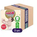 Упаковка трусиків-підгузків Goo.N Premium Soft 3 М (7-12 кг) для дітей унісекс 100 шт. (50 шт. х 2 шт.)