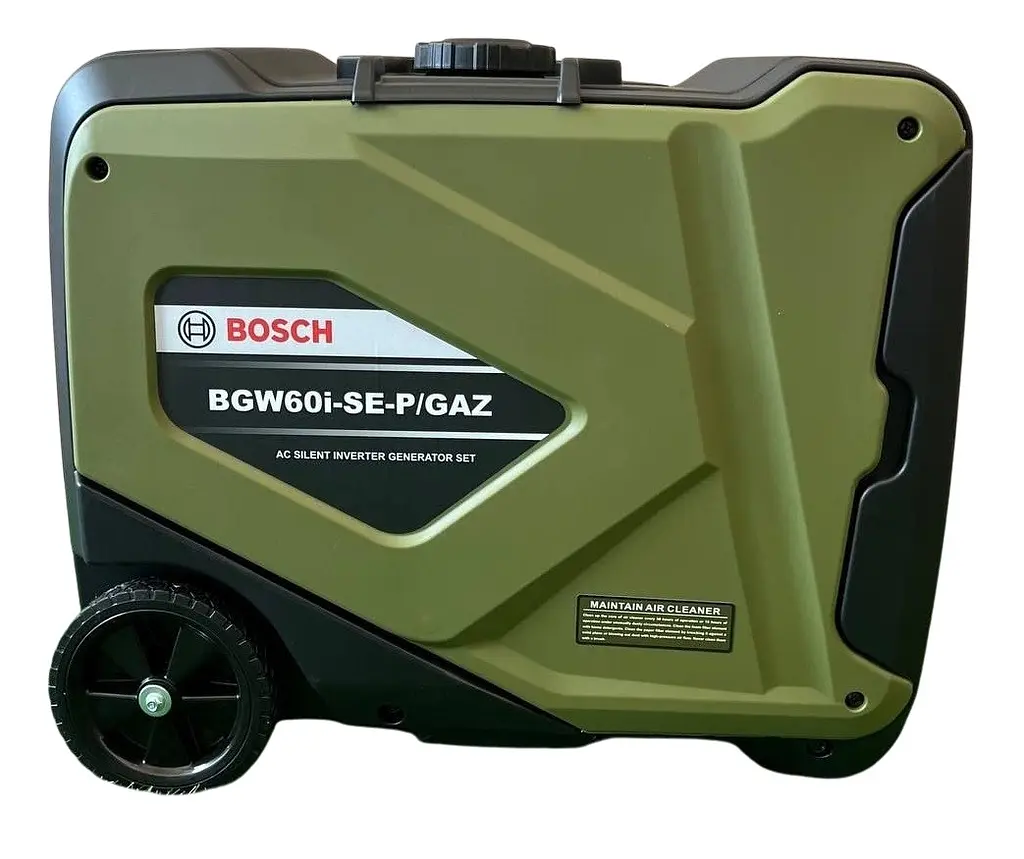 Інверторний Двопаливний генератор-чемодан з колесами Bosch BGW60i-SE-P/GAZ (4.5/5.0 кВт) +Електростартер