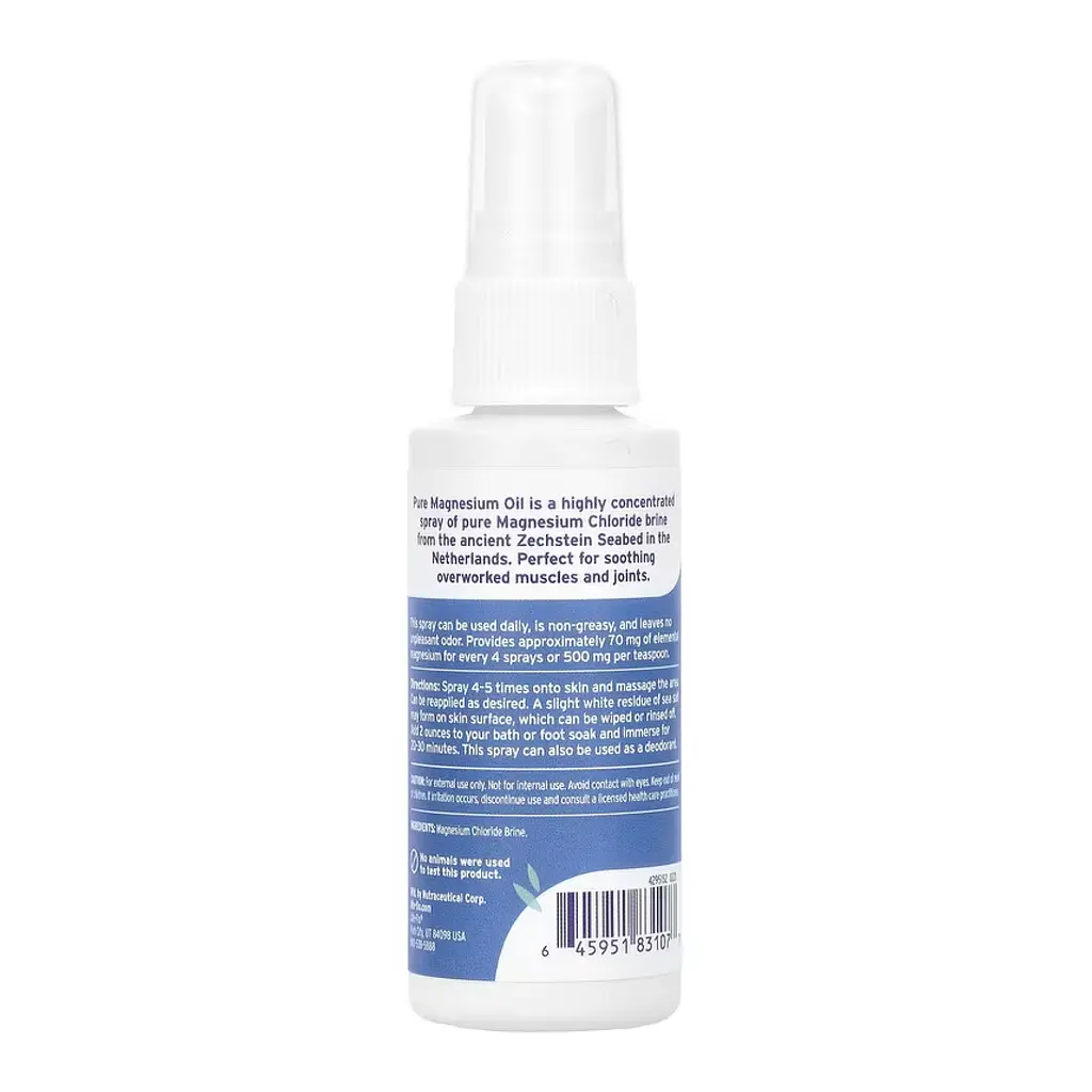 Магнієва олія, Pure Magnesium Oil Spray - 59 ml - фото 2