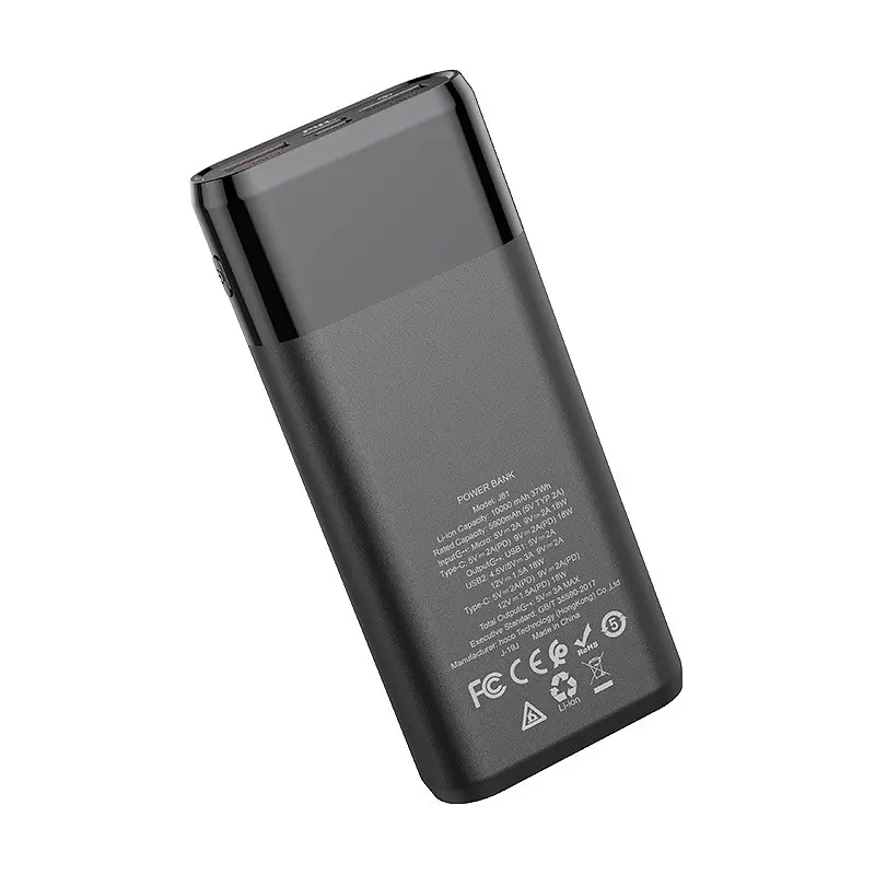 Портативна батарея Hoco Companion PD+QC3.0 J61 10000 mAh Black - фото 2