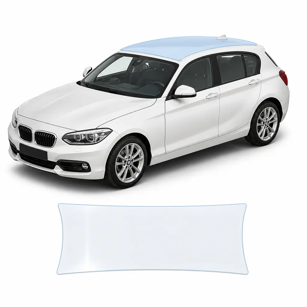 Антигравійна захисна бронеплівка за лекалами для BMW 1 Series F20 facelift 2015-2019 - зона даху