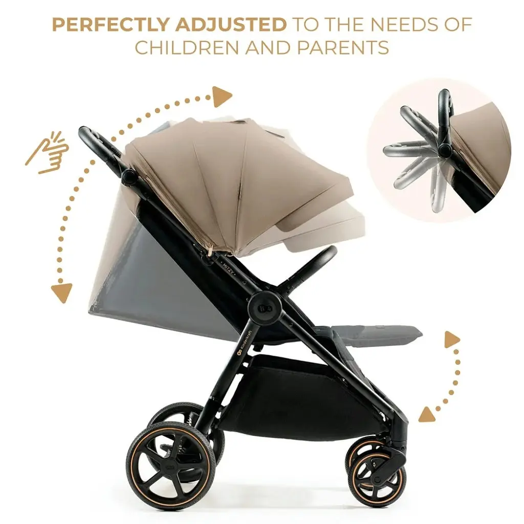 Коляска Kinderkraft Mitzy Linen Beige (KSMITZ00BEG0000) (5902533924356) - фото 8